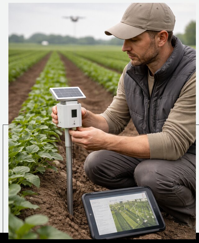 IoT мониторинг сельскохозяйственных полей и контроля в Комсомольске-на-Амуре